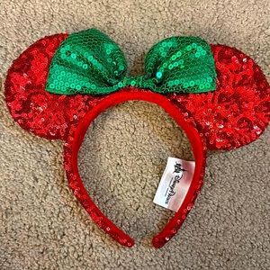 Official Disney parks Christmas Minnie ears